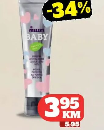 Melem Dječija zaštitna krema za osjetljivu kožu 25 ml