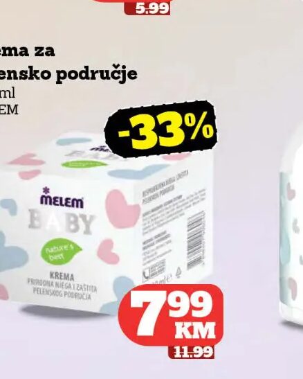 Melem Krema za pelensko područje 150 ml