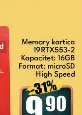 Memory kartica 19RTX553-2 16GB, Robot