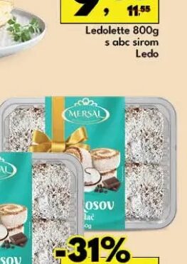 Mersal Kolač kokos 350 g