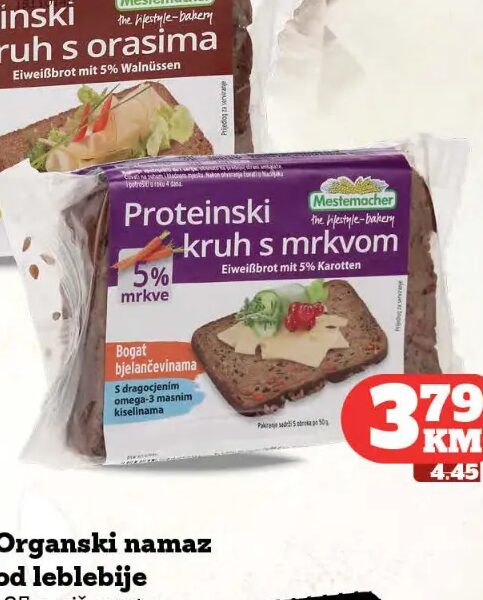 Mestemacher Proteinski kruh s mrkvom 250 g