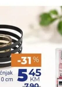 Metalni svijećnjak za lućicu 7x10 cm, Bingo