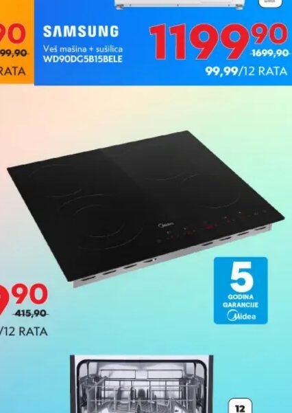 Midea ugradbena ploča MCH702T298K0