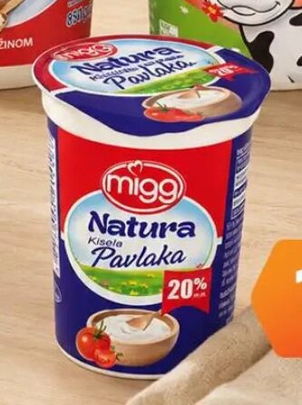 Migg Natura kisela pavlaka 300 g