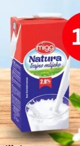 Migg Natura trajno mlijeko 2.8% mm 1 l
