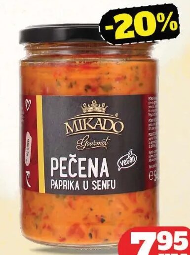 Mikado Paprika pečena u senfu 580 ml