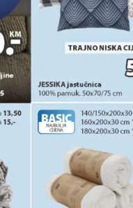 MIRIAM plahta sa gumenom trakom 90x200x25 cm, JYSK