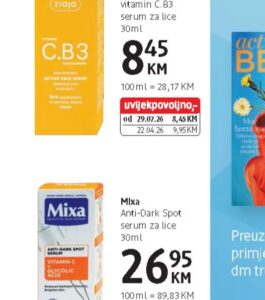 Mixa Anti-Dark Spot serum za lice 30 ml, dm