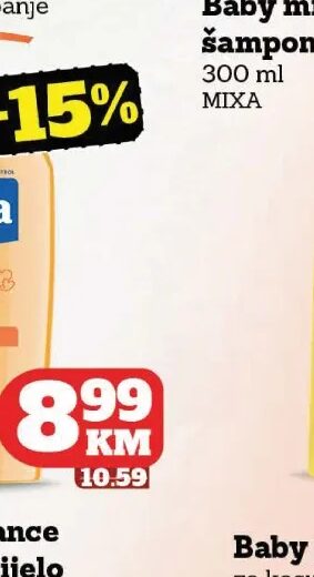 MIXA Baby ulje za tuširanje i kupanje 400 ml