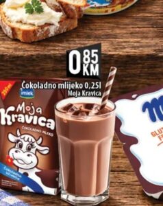 Moja Kravica čokoladno mlijeko 0.25 l, Kort