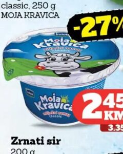 Moja Kravica Mliječni namaz 250 g, Crvena jabuka