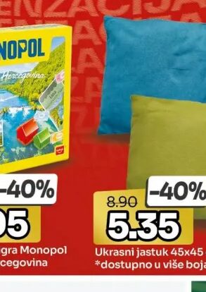 Monopol Društvena igra Monopol Bosna i Hercegovina 1 kom