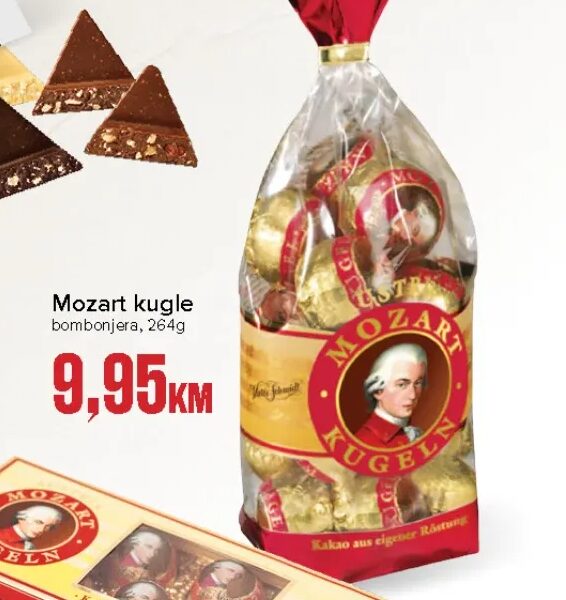 Mozart kugle bombonjera 130 g