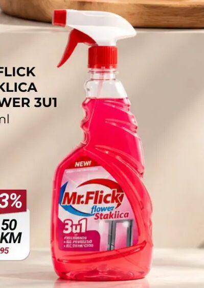 Mr. Flick Staklica Flower 3u1 700 ml