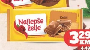 Najlepše želje čokolada keks 200 g