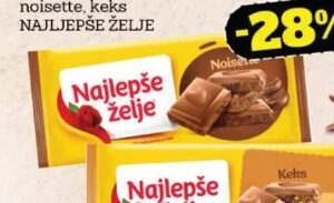 Najljepše želje noisette čokolada 200 g