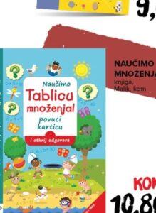 Naučimo tablicu množenja knjiga kom, Konzum i Mercator