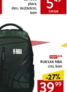 NBA ruksak 48x33x14cm, Konzum i Mercator