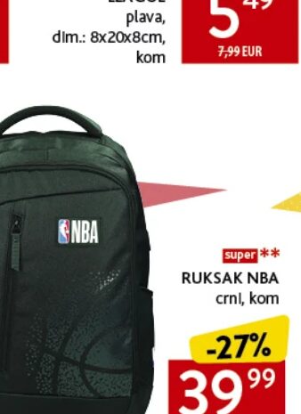 NBA ruksak 48x33x14cm