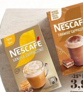 Nescafe Cappuccino Vanilla / Tiramisu 8x14 g, Bingo