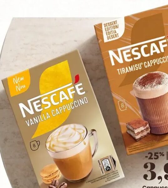 Nescafe Cappuccino Vanilla / Tiramisu 8x14 g