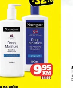Neutrogena Losion za tijelo Deep Moisture 400 ml, Crvena jabuka