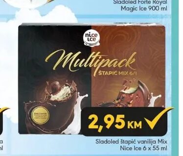 Nice Ice Sladoled štapić vanilija Mix 6 x 55 ml