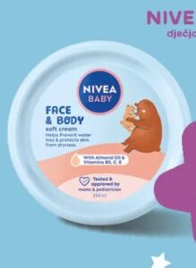 Nivea Baby dječja krema za lice i tijelo 200 ml, Konzum i Mercator