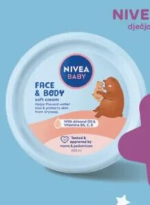 Nivea Baby dječja krema za lice i tijelo 200 ml, Konzum i Mercator