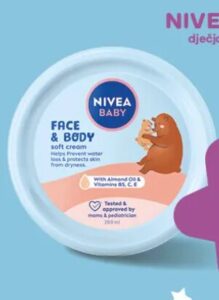 Nivea Baby dječja krema za lice i tijelo 200 ml, Konzum i Mercator
