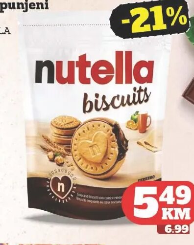 Nutella biscuits keks punjeni 193 g