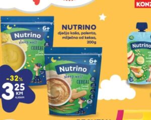 Nutrino dječja kaša, palenta, mliječna od keksa 200g, Konzum i Mercator