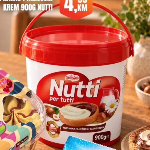 Nutti namaz kakao i mliječni krem 900 g