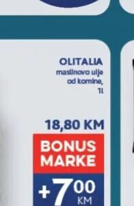 Olitalia maslinovo ulje 1 l, Konzum i Mercator