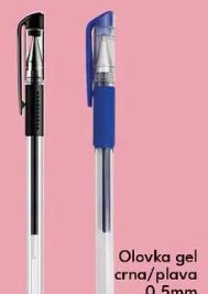 Olovka gel crna/plava 0.5mm, Robot