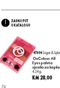 OnColour All Eyes paleta sjenila za kapke 4.24 g, Oriflame