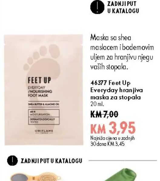 Oriflame Feet Up Everyday hranjiva maska za stopala 20 ml