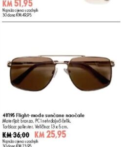 Oriflame Flight-mode sunčane naočale 13 x 5 cm, Oriflame