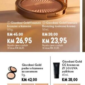 Oriflame Giordani Gold CC krema sa ZF 30 i UVA zaštitom 40ml, Oriflame