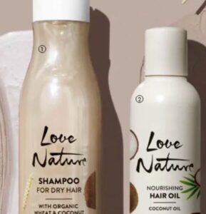Oriflame Love Nature šampon za suhu kosu s organskom pšenicom i kokosom 250 ml, Oriflame