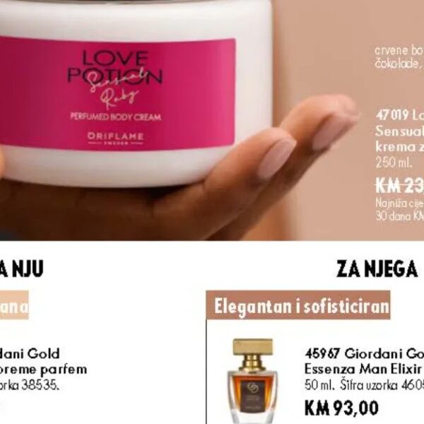 Oriflame Love Potion Sensual Ruby krema za tijelo 250 ml