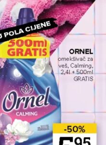 Ornel omekšivač za veš 2,4 l + 500 ml, Konzum i Mercator