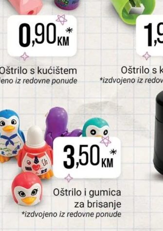 Oštrilo i gumica za brisanje