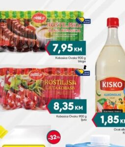 Ovako Kobasica blaga 900 g, Mega diskont