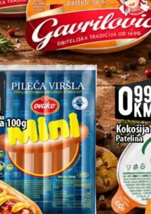 Ovako mini viršla 100 g, Kort
