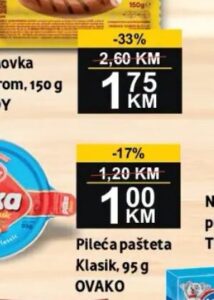 Ovako Pileća pašteta Klasik 95 g, Best