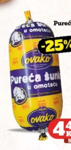 Ovako Pureća šunka 400 g
