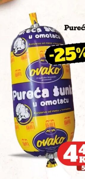Ovako Pureća šunka 400 g