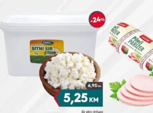 Padeni sir sitni rinfuza 1 kg, Mega diskont
