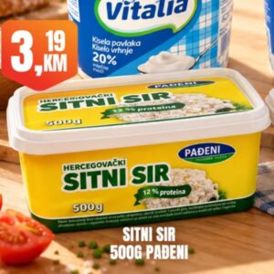 Pađeni hercegovački sitni sir 500g 500 g, Fortuna